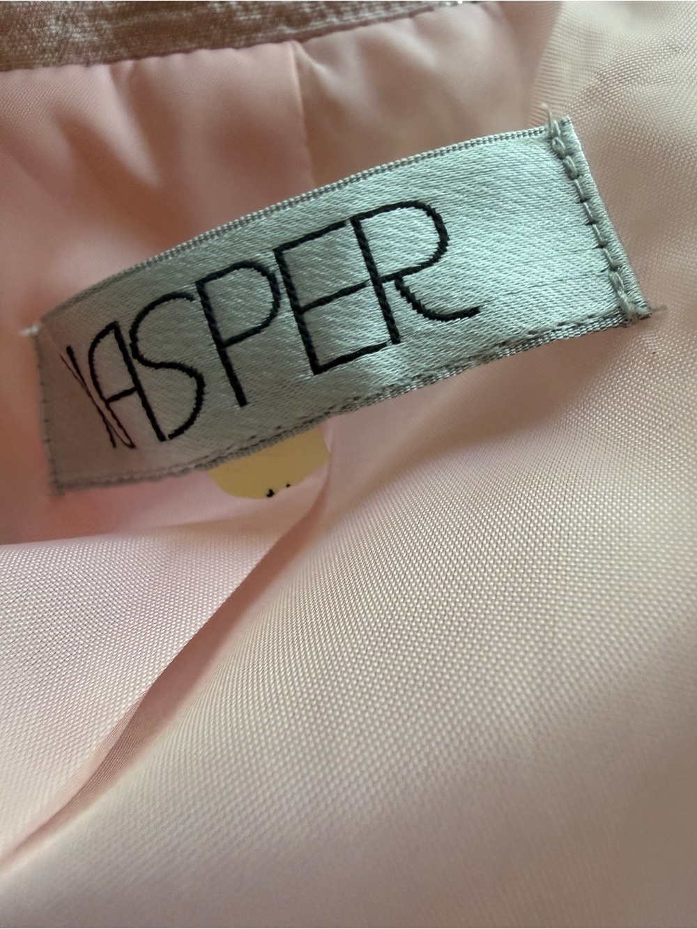 Kasper Two-Piece Dress Suit Size 14 Tutu Pink Metallic Floral Jacquard - Picture 5 of 9